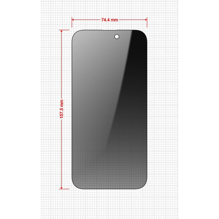 GrizzGlass SecretGlass Easy Apple iPhone 15 Plus [2 PACK]