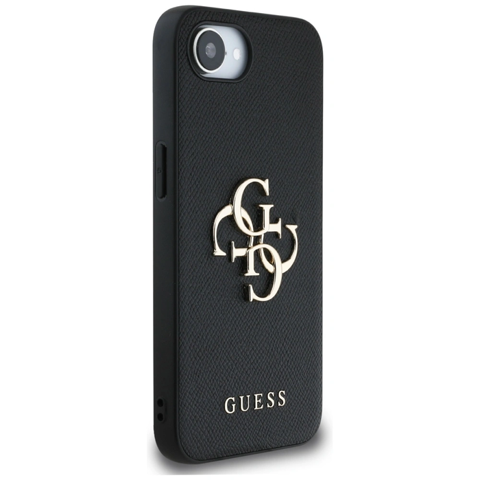 Guess Grained Big 4G Logo Small Classic Logo Apple iPhone 17e / 16e black