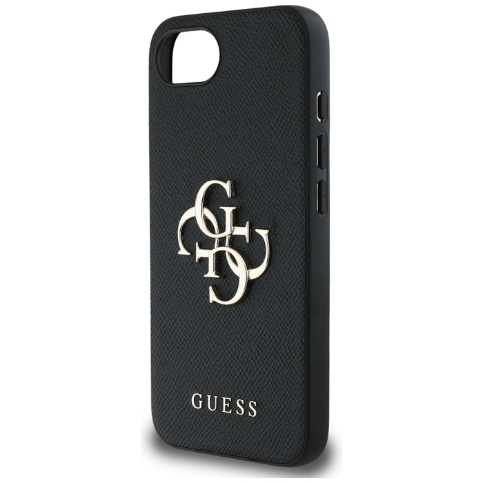 Guess Grained Big 4G Logo Small Classic Logo Apple iPhone 17e / 16e black
