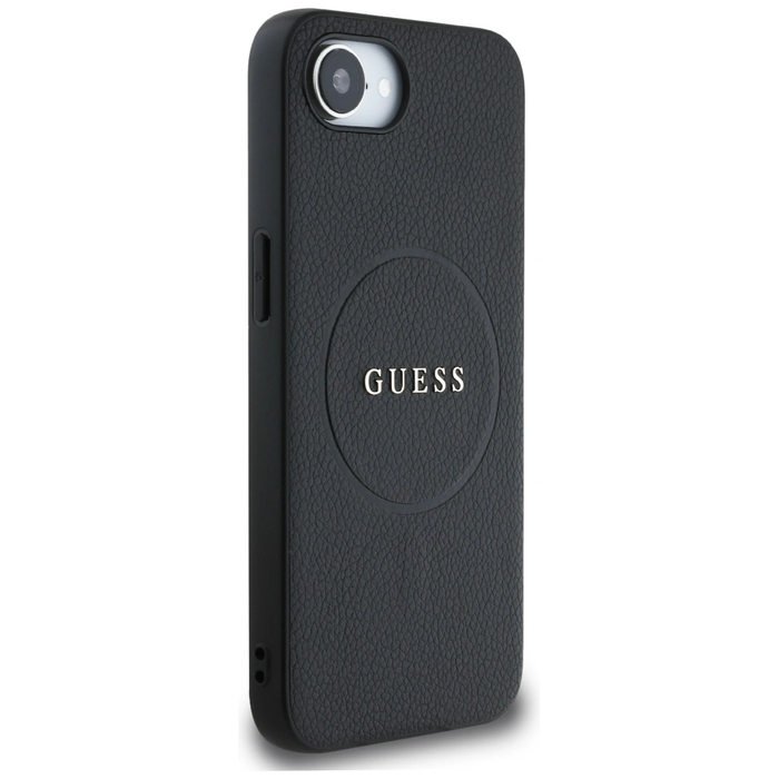 Guess Grained Ring MagSafe Apple iPhone 17e / 16e black