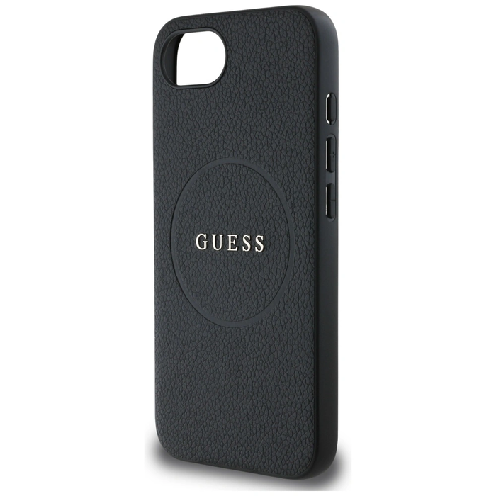 Guess Grained Ring MagSafe Apple iPhone 17e / 16e black