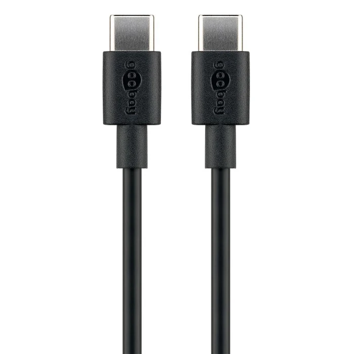 Καλώδιο USB-C Goobay 66318, 60W, 480Mbps, 1m, μαύρο