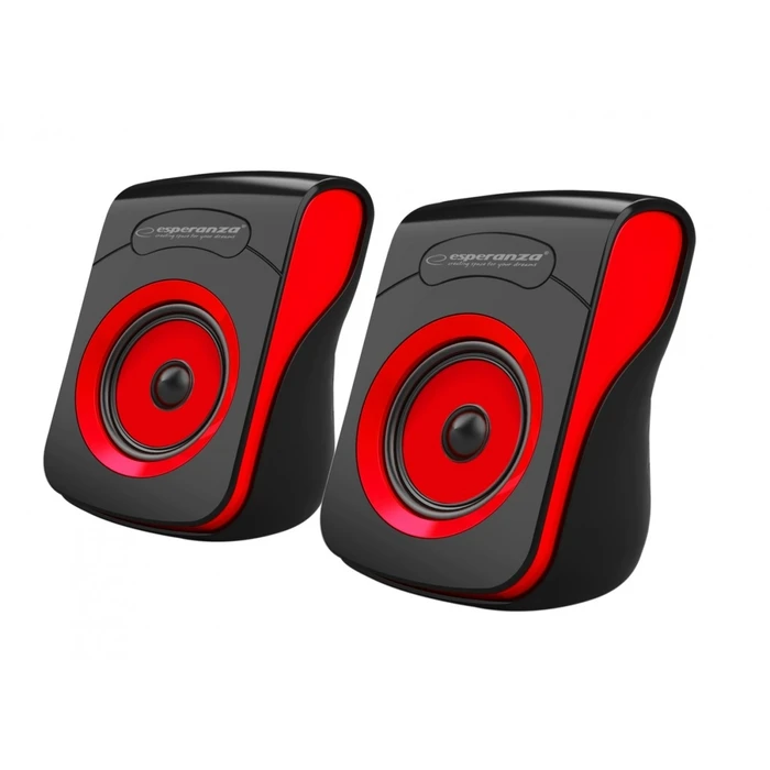 Ηχεία Υπολογιστή Esperanza s 2.0 Usb Flamenco Black-Red
