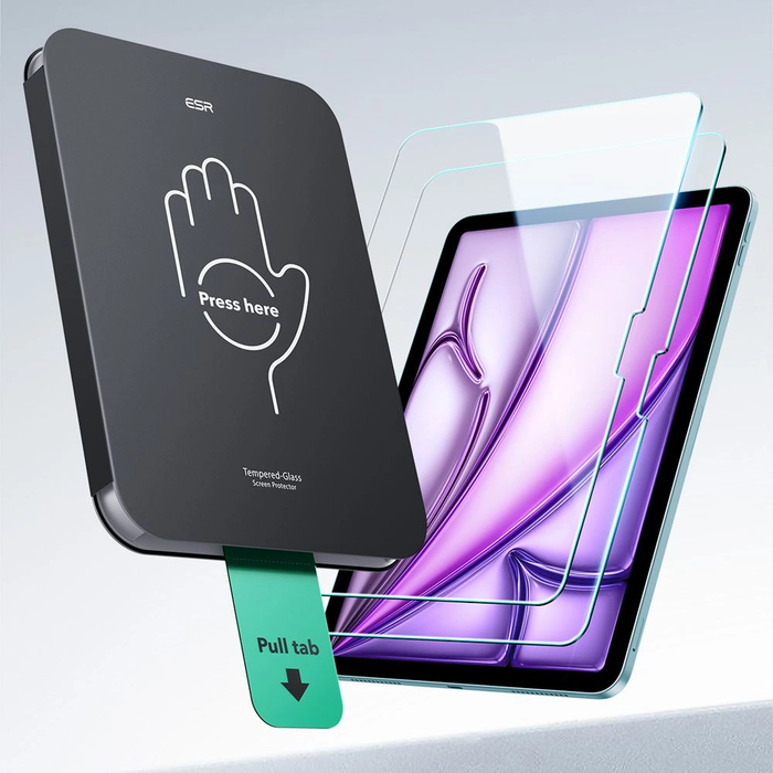 ESR Ultrafit Tempered Glass Apple iPad Air 11" 2024 (6 gen) / 11" 2025 (7 gen) Clear [2 PACK]