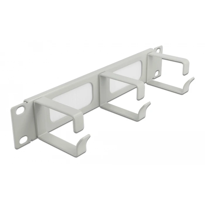 Αξεσουάρ Rack Delock Cable Managment 66541, 10", 3 θέσεων, 1U, με Βούρτσα Προστασίας