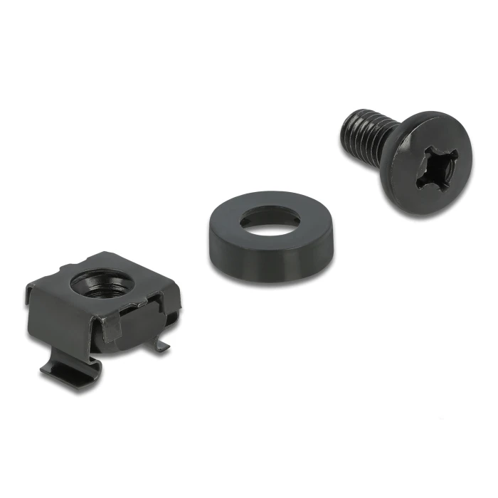 Βίδες Delock σετ με παξιμάδια 66548 για καμπίνα δικτύου, M6/12mm, 20τμχ