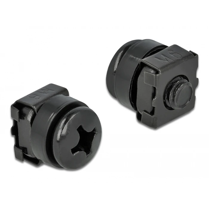 Βίδες Delock σετ με παξιμάδια 66548 για καμπίνα δικτύου, M6/12mm, 20τμχ