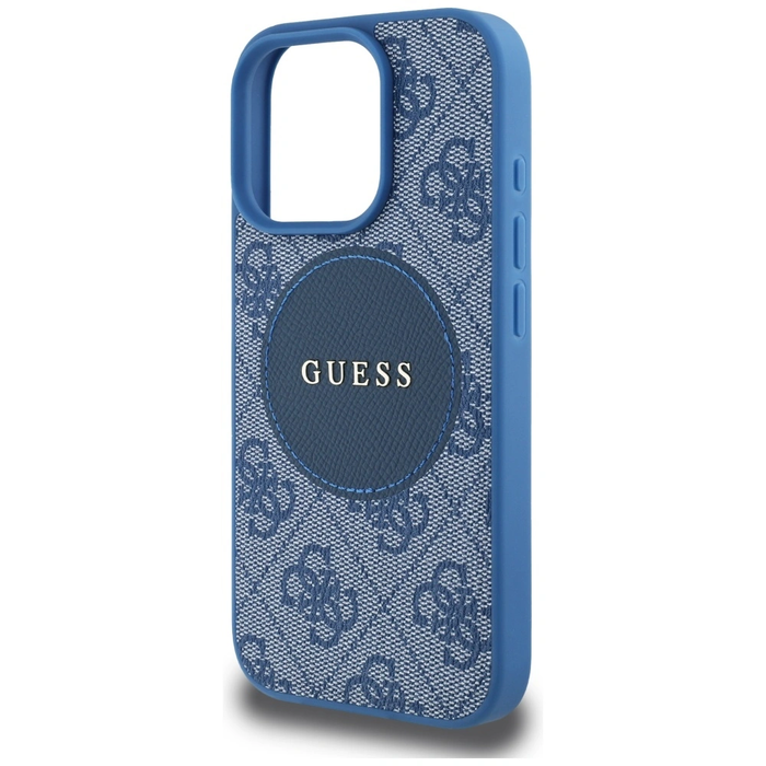 Guess 4G Circle Classic Logo MagSafe Apple iPhone 16 Pro blue