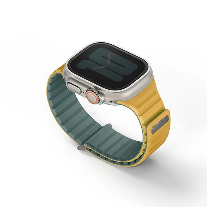 UNIQ Revix Evo Apple Watch Series1/2/3/4/5/6/7/8/9/SE/SE2/Ultra/Ultra2 42/44/45/49mm Reversible Magnetic viridian green-burnt yellow