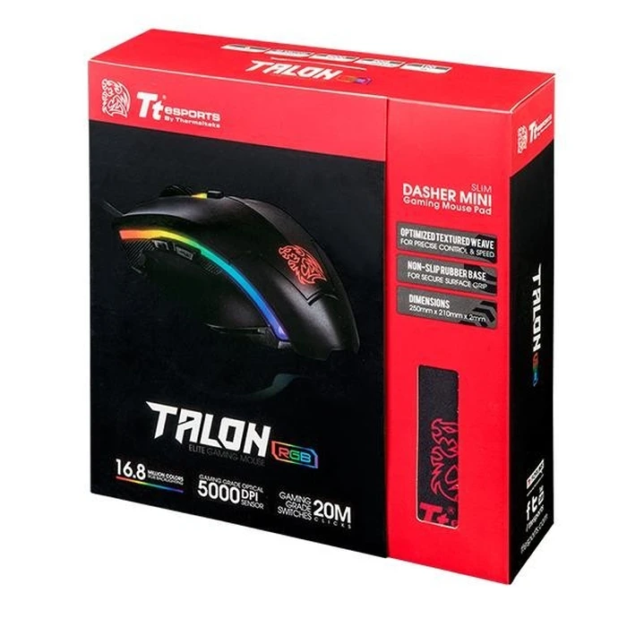 Gaming Ποντίκι Thermaltake + pad Tt eSPORTS Talon Elite EGB Gear Combo