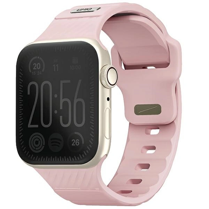 UNIQ Stride Apple Watch Series1/2/3/4/5/6/7/8/9/SE/SE2 38/40/41mm FKM Rubber Strap pale pink