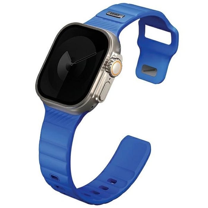 UNIQ Stride Apple Watch Series1/2/3/4/5/6/7/8/9/SE/SE2/Ultra/Ultra 2 42/44/45/49mm FKM Rubber Strap cobalt blue