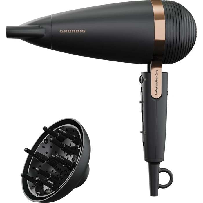 Grundig HD 8080 Hair Dryer 2300W Black / Rose Gold GMS3160