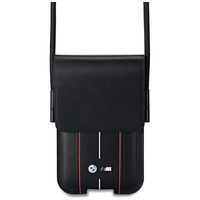 BMW Phone Pouch Red Stripes black