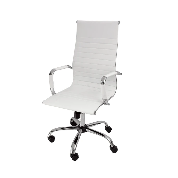 Velco Pro Systems Office Chair White Executive - 55x53x105/115cm - PU Surface