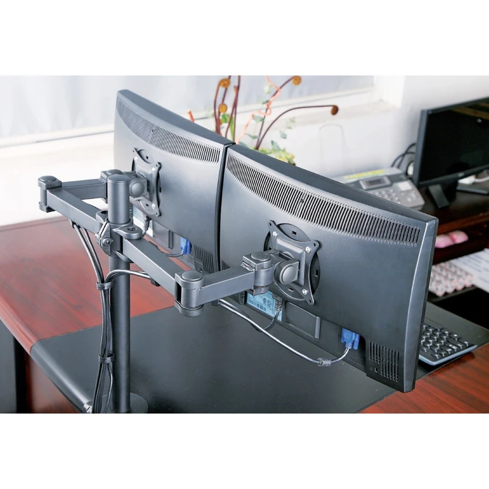 Βάση monitor Techly ICA-LCD 382-D 68.6 cm (27") Clamp Black
