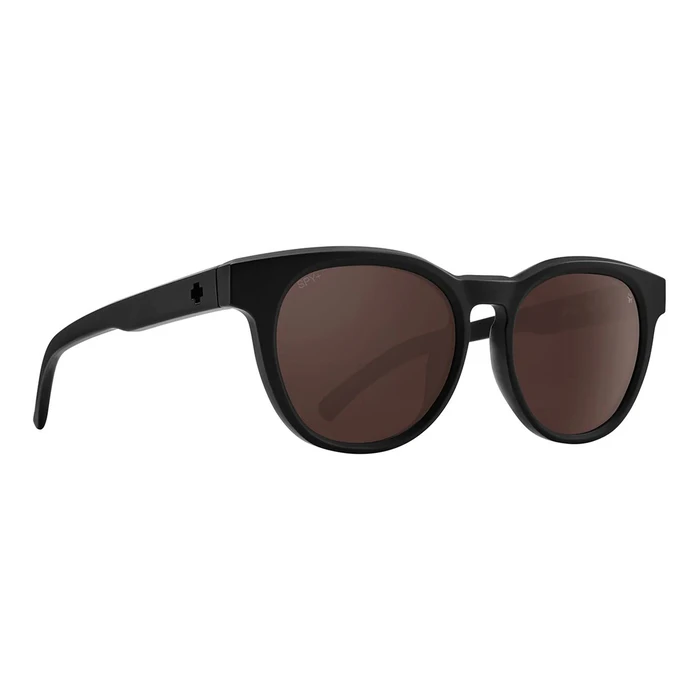 SPY Cedros Unisex Matte Sunglasses - Black Frame, Polarized Brown Lenses (53/18/142)
