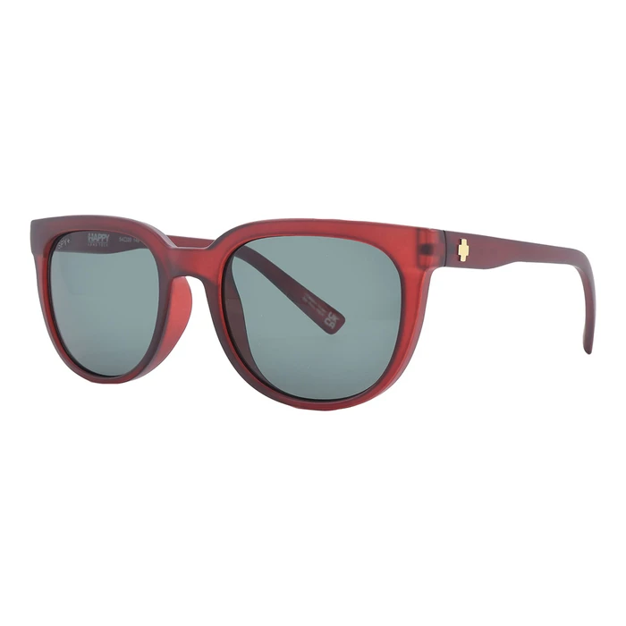 Spy Bewilder Matte Unisex Sunglasses Polarized Red Frame 54/20/148
