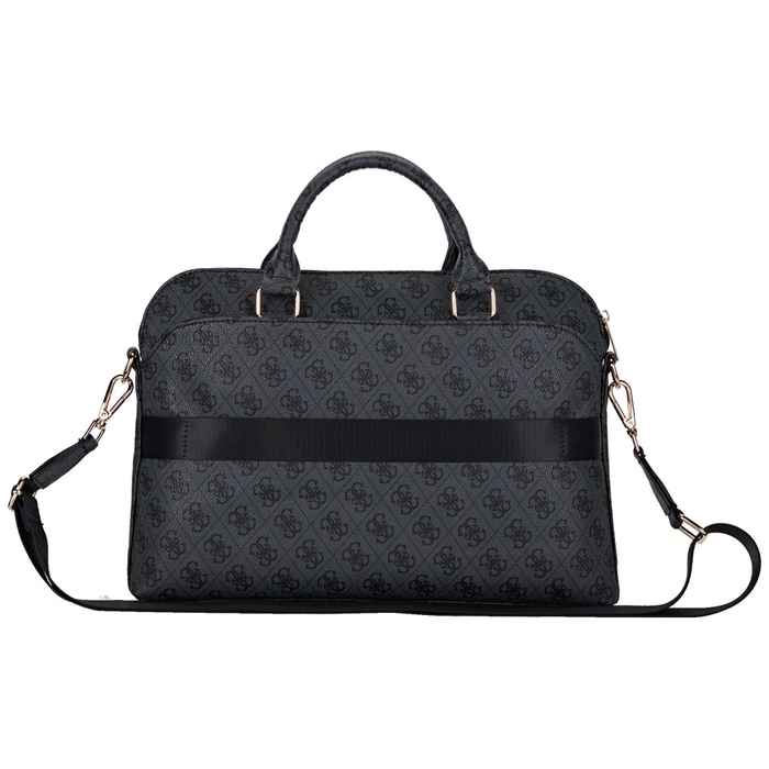 Guess 4G Zipper Pocket Triangle Logo 15" black