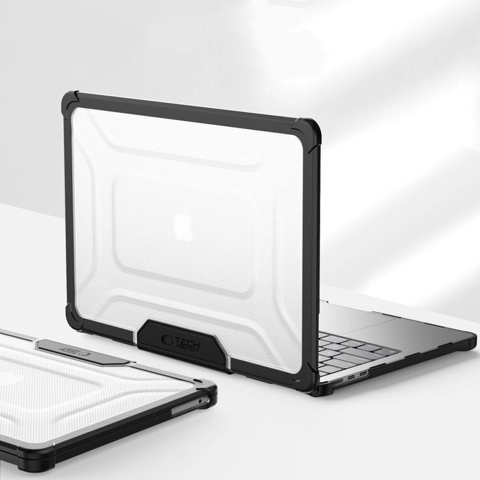 Case Tech-Protect Smartshell Pro Apple MacBook Air 13” (M2/M3/M4/M5) 2023-2025 Black/clear