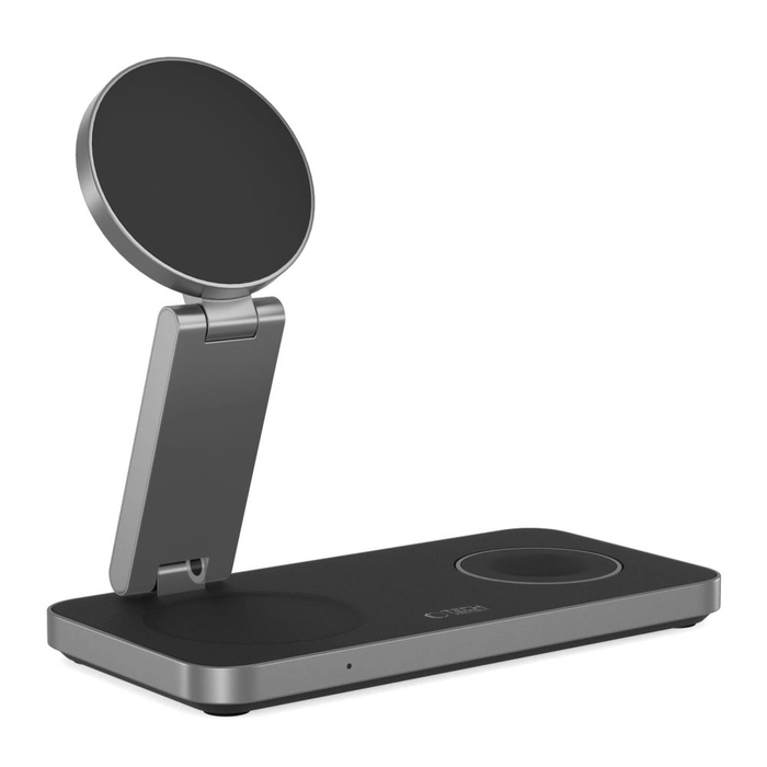 Wireless charger 3w1 Tech-Protect QI15W-A47 3in1 Magnetic MagSafe Wireless Charger Black