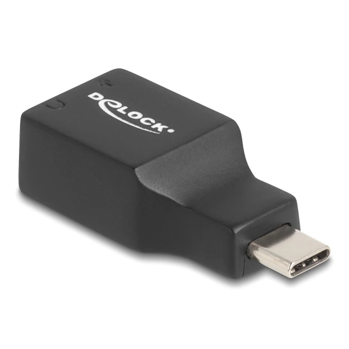Εξωτερική Κάρτα Ήχου Delock 67128, 2X 3.5Mm, USB-C Σύνδεση, Μαύρη