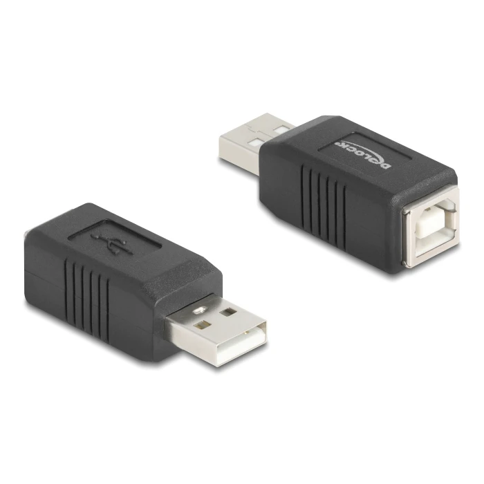 Αντάπορας USB Delock Σε USB Type B 67202, 480Mbps, Μαύρος