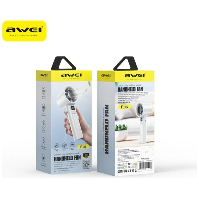 AWEI F36 Wireless Mini Fan 2200mAh White