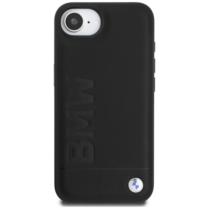 BMW Leather Hot Stamp Apple iPhone 17e / 16e black
