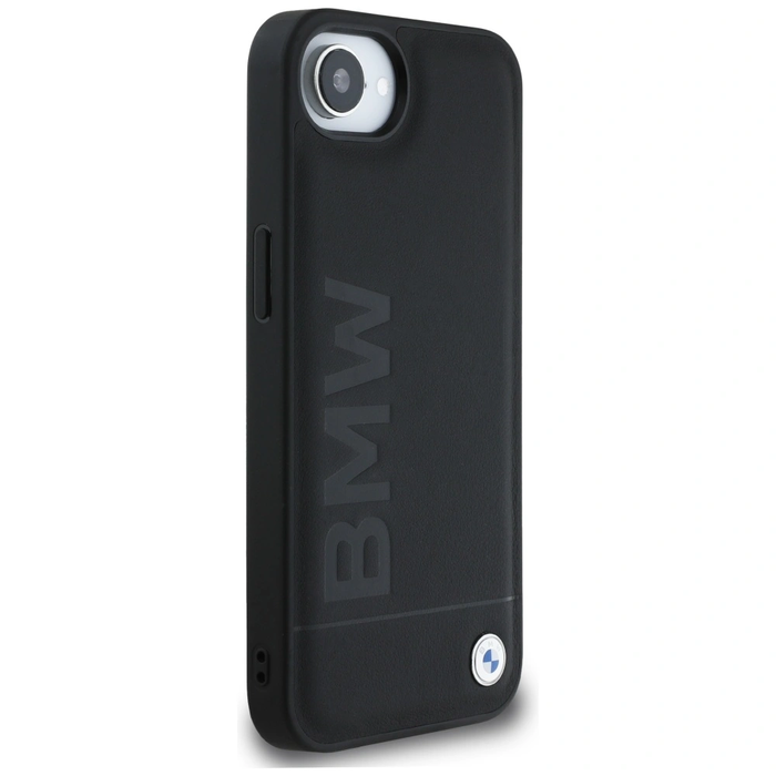 BMW Leather Hot Stamp Apple iPhone 17e / 16e black