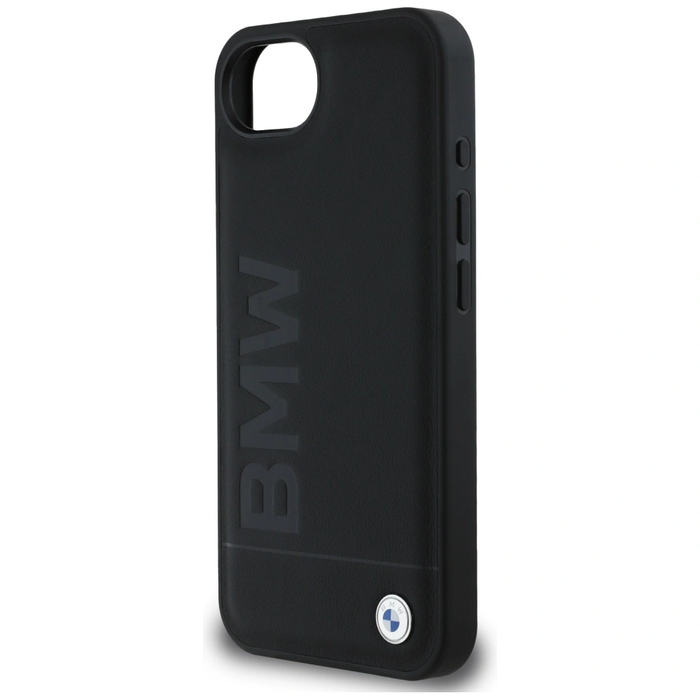BMW Leather Hot Stamp Apple iPhone 17e / 16e black