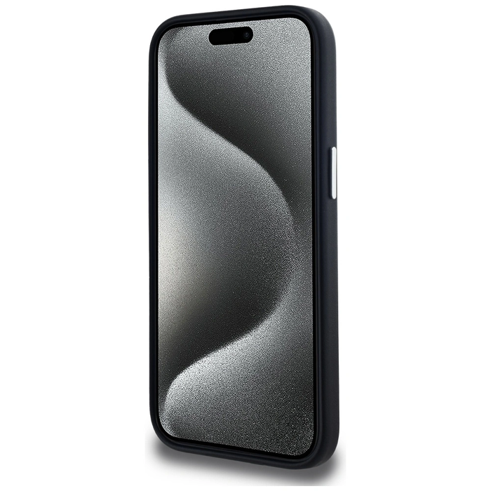 Karl Lagerfeld FW Metal Plate MagSafe Apple iPhone 15 black