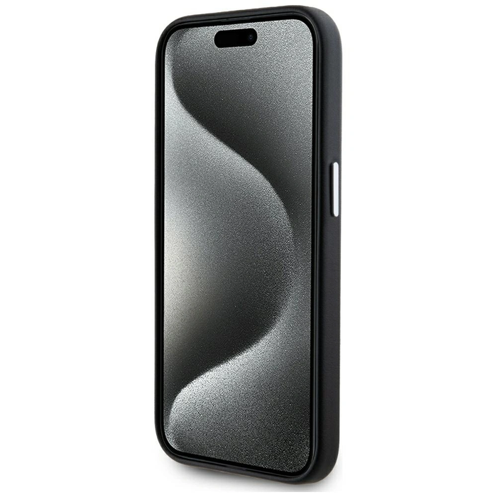 Karl Lagerfeld FW Metal Plate MagSafe Apple iPhone 15 Pro black