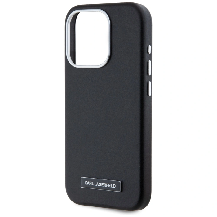 Karl Lagerfeld FW Metal Plate MagSafe Apple iPhone 15 Pro Max black