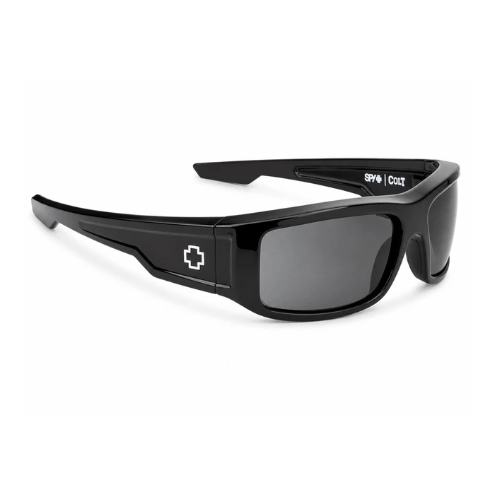 SPY Unisex Sunglasses COLT 673037374135 — Black Frame, Grey Mirror Lenses, 66/16/140 mm