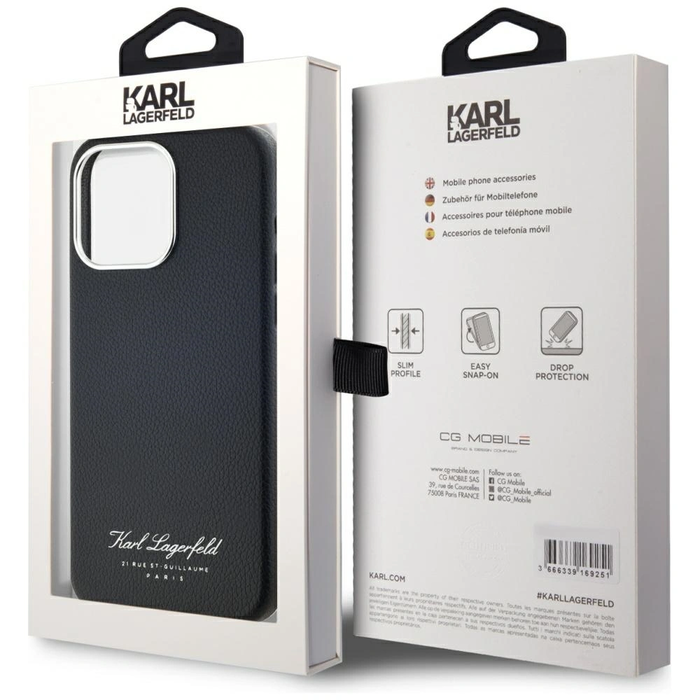 Karl Lagerfeld hotel RSG Apple iPhone 15 Pro black