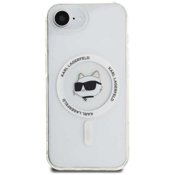 Karl Lagerfeld IML Metal Choupette Head MagSafe Apple iPhone 17e / 16e white