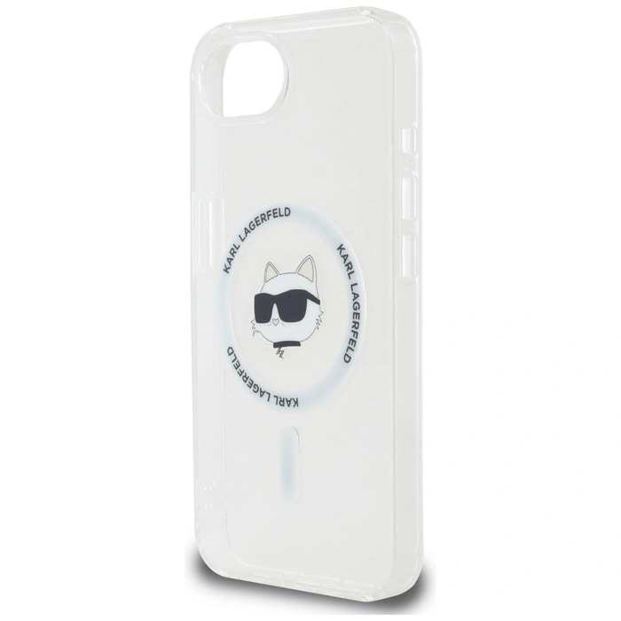 Karl Lagerfeld IML Metal Choupette Head MagSafe Apple iPhone 17e / 16e white