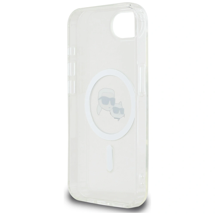 Karl Lagerfeld IML Metal Karl & Choupette Heads MagSafe Apple iPhone 17e / 16e white