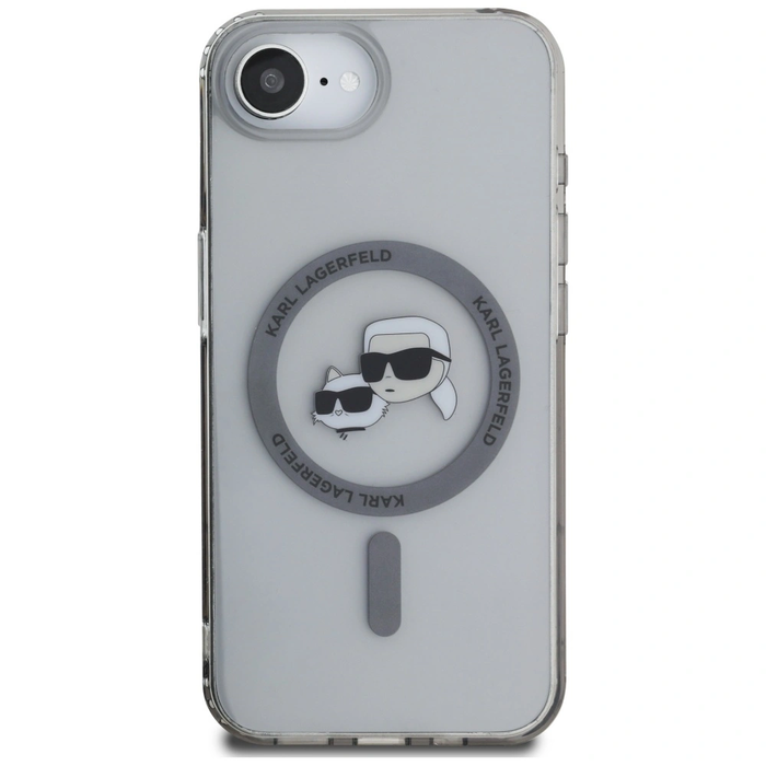 Karl Lagerfeld IML Metal Karl & Choupette Heads MagSafe Apple iPhone 17e / 16e black