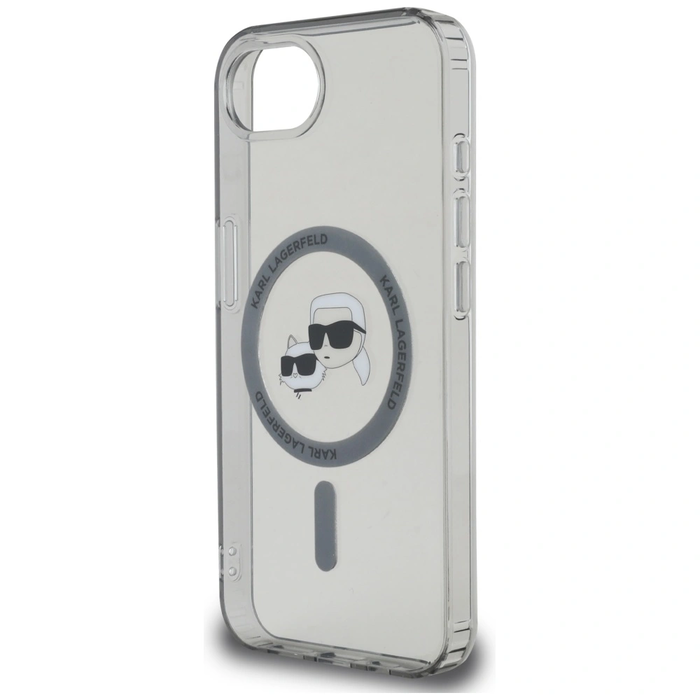 Karl Lagerfeld IML Metal Karl & Choupette Heads MagSafe Apple iPhone 17e / 16e black