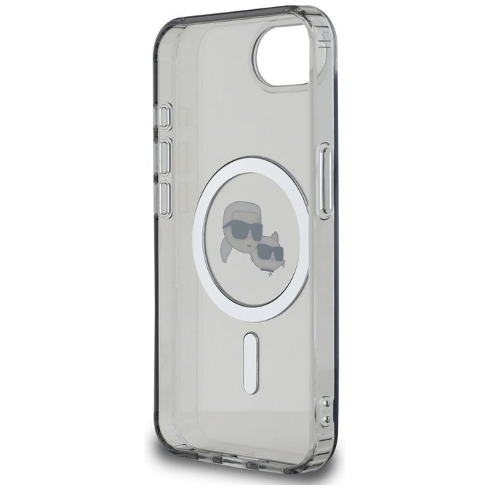 Karl Lagerfeld IML Metal Karl & Choupette Heads MagSafe Apple iPhone 17e / 16e black