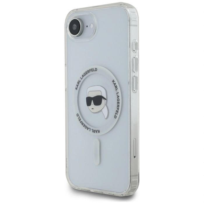 Karl Lagerfeld IML Metal Karl Head MagSafe Apple iPhone 17e / 16e white