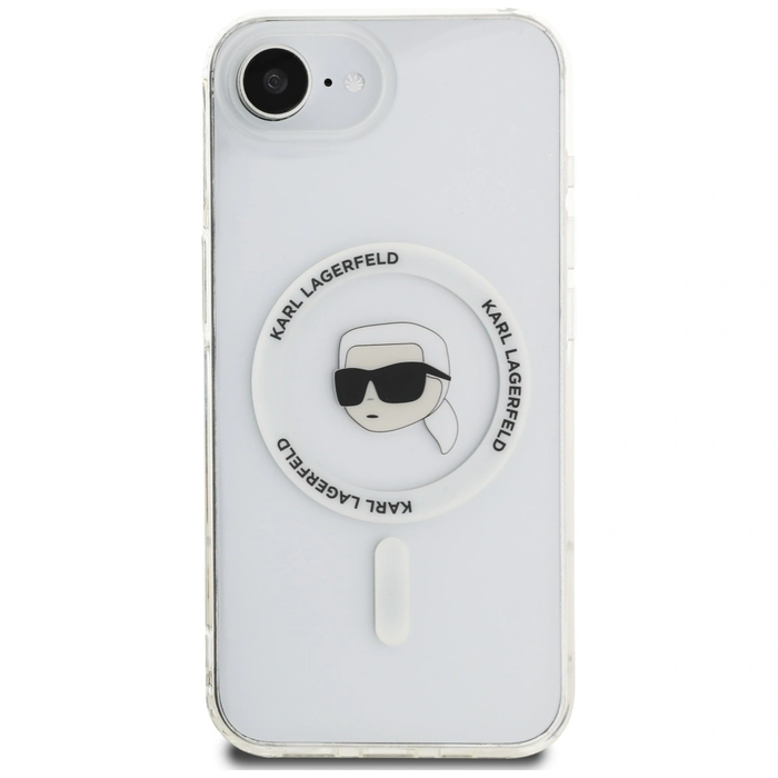 Karl Lagerfeld IML Metal Karl Head MagSafe Apple iPhone 17e / 16e white