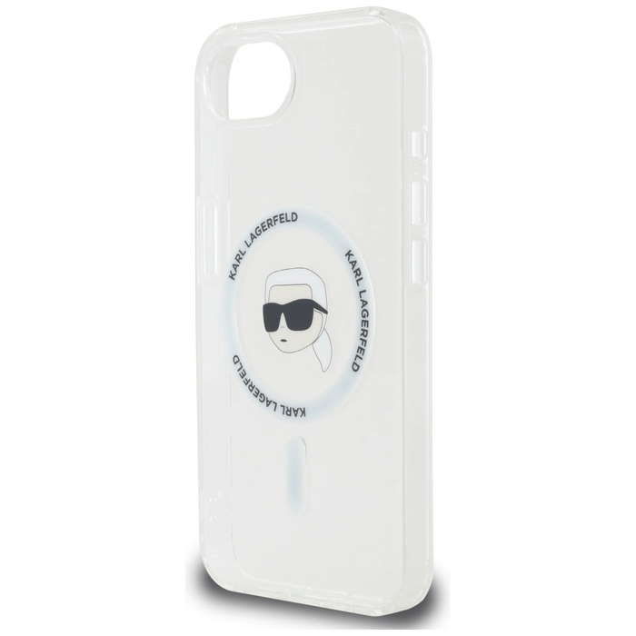Karl Lagerfeld IML Metal Karl Head MagSafe Apple iPhone 17e / 16e white