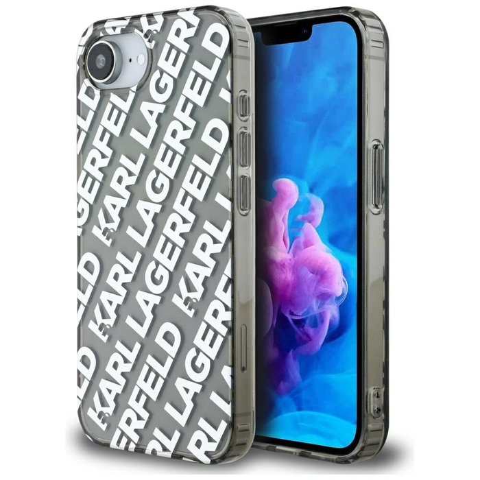 Karl Lagerfeld IML Repeat Logo Apple iPhone 17e / 16e silver