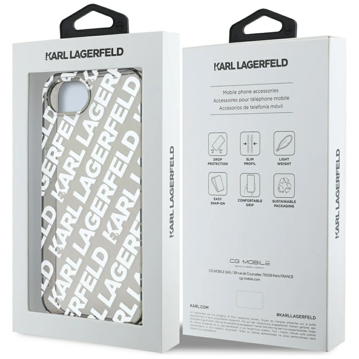 Karl Lagerfeld IML Repeat Logo Apple iPhone 17e / 16e silver