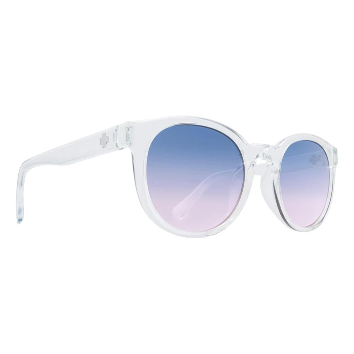 SPY Hi Fi Unisex Sunglasses Transparent Plastic Frame Purple Lens 49/21/140 mm - Model 673512183892