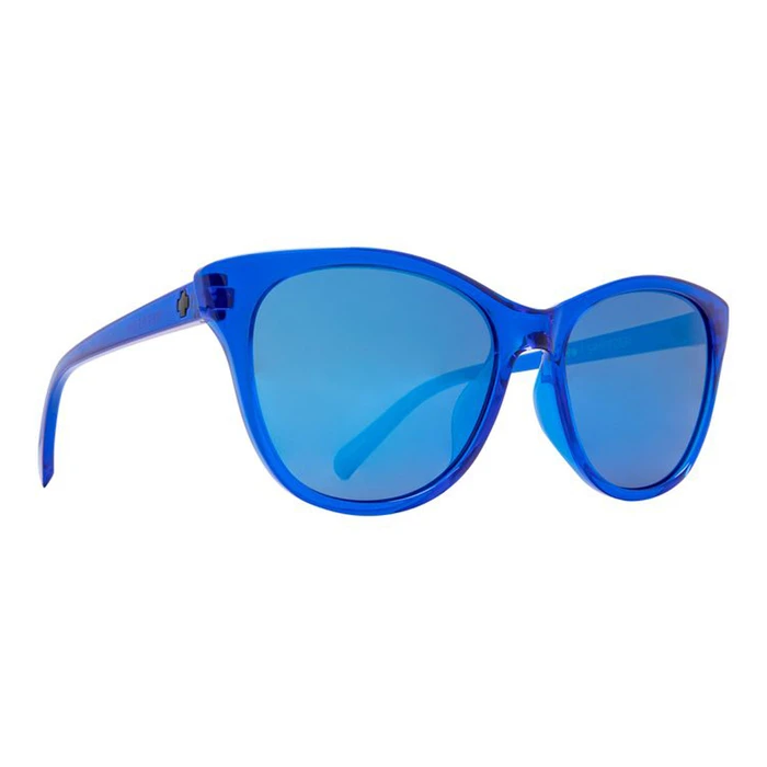 SPY Spritzer Unisex Sunglasses - Cat-eye Blue Frame with Blue Mirror Lenses - 55/17/140 mm - SKU 673515263899