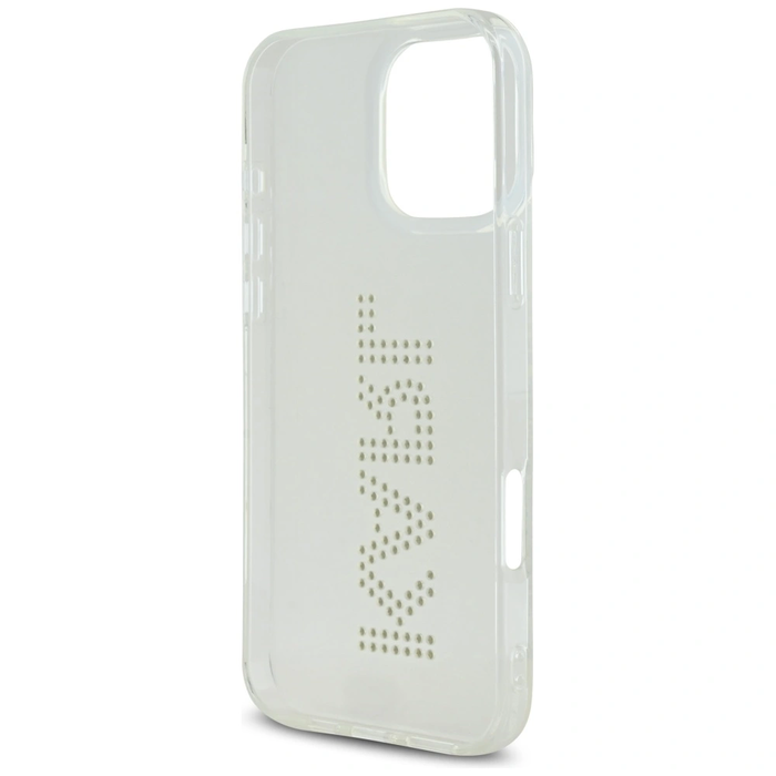 Karl Lagerfeld IML Rhinestones Logo Apple iPhone 16 Pro clear